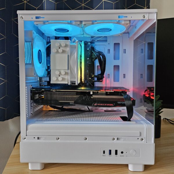 RGB Gaming PC Refurbished White Case Budget PC Product Image 1